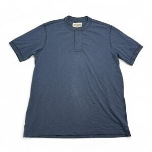 Eddie Bauer Blue Short Sleeve Henley Shirt TXL Casual Basic